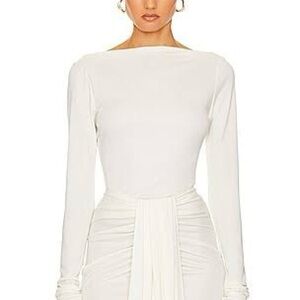 Elegant White Long Sleeve Top